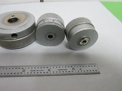 MICROSCOPE PART KNOBS SET POLYVAR LEICA REICHERT OPTICS AS IS BIN#N9-11