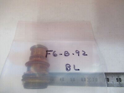 ANTIQUE BRASS BAUSCH LOMB OBJECTIVE 4mm MICROSCOPE PART AS PICTURED #F6-B-92