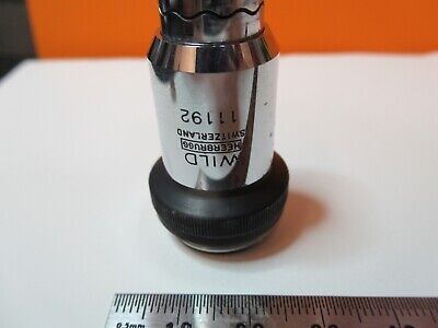 WILD HEERBRUGG SWISS PH 40X OBJECTIVE OPTICS MICROSCOPE PART AS PICTURED 14-B-79