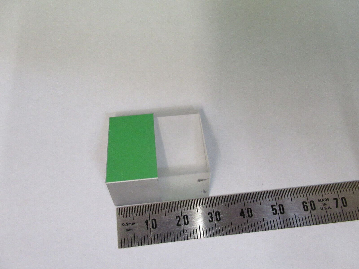 OPTICAL glass prism half mirror OPTICS AS PICTURED &W5-B-85