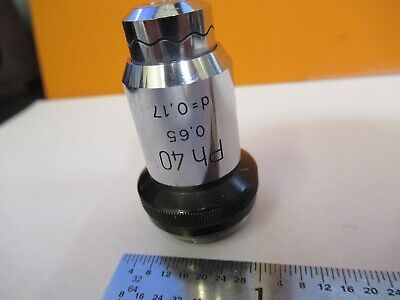 WILD SWISS 40X OBJECTIVE PH PHASE OPTICS MICROSCOPE PART AS PICTURED &8M-A-12