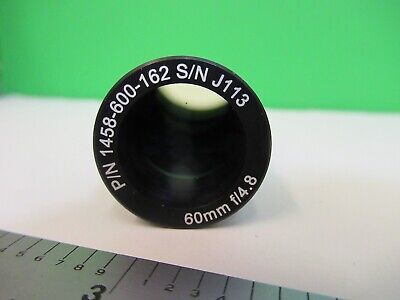 CAMERA LENS 60mm P/N 1458-600-162 INSPECT MICROSCOPE PART AS PICTURED &15-A-97