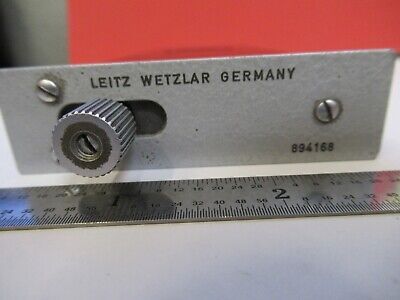 LEITZ SLIDE CURVATURE 894168 MEASURING TOOLMAKER MICROSCOPE PART AS PIC &A9-A-89