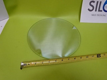 HUGE OPTICAL GLASS LARGE COATED ROUND DISC OPTICS AS IS &50-A-01