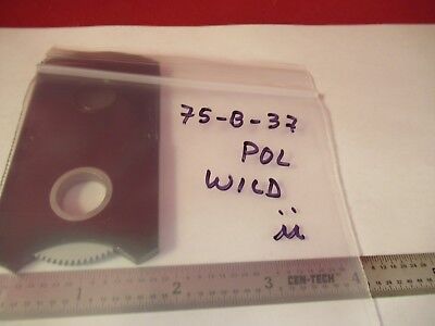 WILD HEERBRUGG SWISS POLARIZER POL MICROSCOPE PART OPTICS AS PICTURED &75-B-37