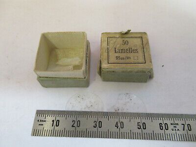 ANTIQUE 1890's SEIBERT LAMELLES (only 2) MICROSCOPE PART AS PICTURED &F1-A-35