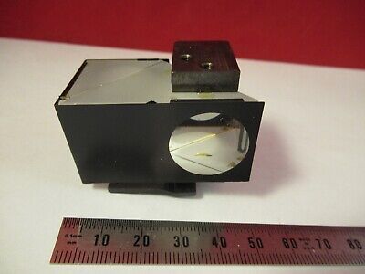 OPTICAL GLASS PRISM OLYMPUS JAPAN HEAD MICROSCOPE PART OPTICS AS PIC &13-A-49