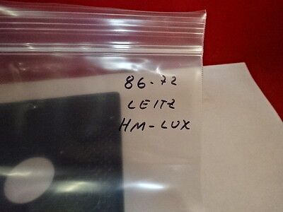 LEITZ GERMANY HM-LUX STAGE TABLE MICROSCOPE PART AS PICTURED &86-72