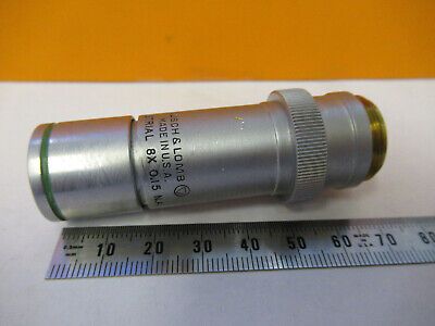 INDUSTRIAL LWD BAUSCH LOMB OBJECTIVE 8X MICROSCOPE PART AS PICTURED #P9-FT-04