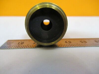 ANTIQUE BRASS LEITZ WEZLAR OBJECTIVE LENS MICROSCOPE PART AS PICTURED &8Y-A-114