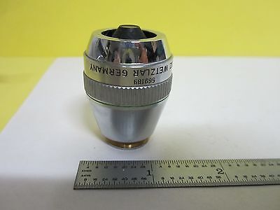 MICROSCOPE PART LEITZ GERMANY ERGOLUX OBJECTIVE HL 20X DF OPTICS AS IS B#L7-M-14