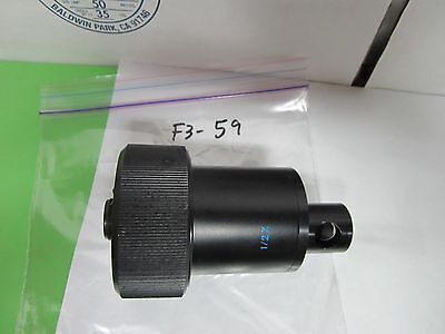 MICROSCOPE PART 1/2X LENS +BEAM SPLITTER ??? OPTICS BIN#F3-59