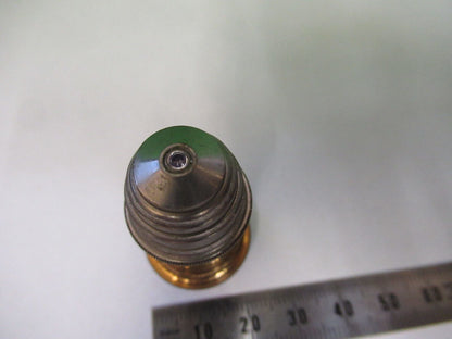 ANTIQUE BRASS E. LEITZ OBJECTIVE LENS "7" MICROSCOPE PART AS PICTURED Z4-B-57