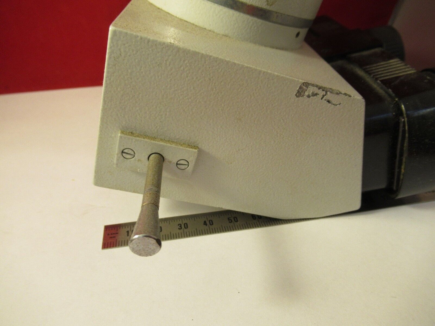 VICKERS ENGLAND UK TRINOCULAR HEAD OPTICS MICROSCOPE PART AS PICTURED &39-A-06