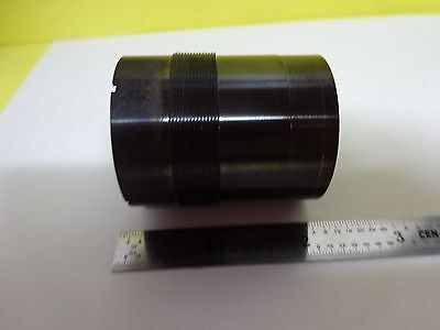 MICROSCOPE PART LENS ASSEMBLY BRASS MOUNTED  OPTICS #X1-56