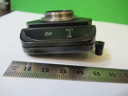 OLYMPUS JAPAN NOMARSKI DIC PRISM 20 LENS MICROSCOPE PART AS PICTURED &22-A-03