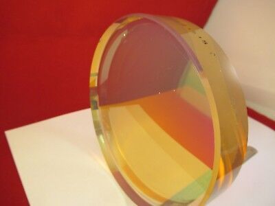 OPTICAL FLAT ZERODUR 5" DIA DICHROIC MIRROR 1/10 WAVE LASER OPTICS &5-A-97