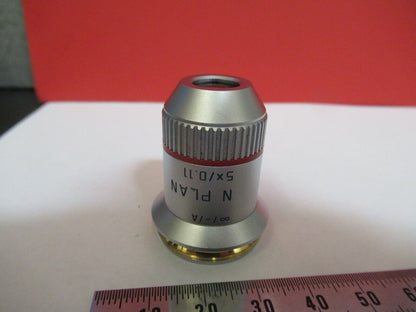 LEICA GERMANY 5X OBJECTIVE LENS 506029 MICROSCOPE PART AS PICTURED &3-DT-A3