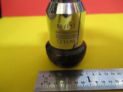 WILD HEERBRUGG SWISS OBJECTIVE 40X LENS OPTICS MICROSCOPE PART 506023 &FT-6-165