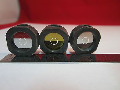 ii LOS 3 EA OPTISCHES MIKROSKOP TEIL LEICA GERMANY RETICLE LIGHT OPTICS BIN #4B