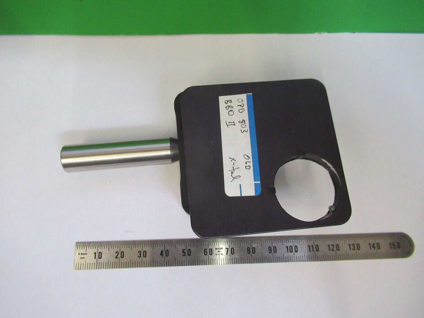 OPTICAL FIXTURE FOR LENS LASER OPTICS AS PICTURED &R6-A-38