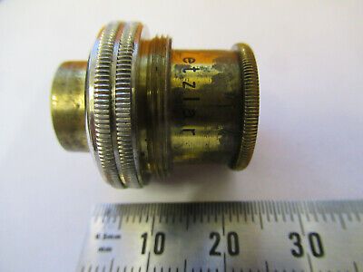 ANTIQUE RARE LEITZ CONDENSER LENS GERMANY MICROSCOPE PART AS PICTURED P9-A-67