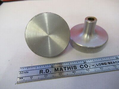 BAUSCH LOMB SET of ALUMINUM KNOBS MICROSCOPE PART AS PICTURED &B9-FT-08