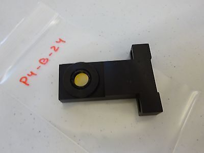 OPTICAL MOUNTED ANGLED FILTER COATED LASER OPTICS AS IS BIN#P4-B-24