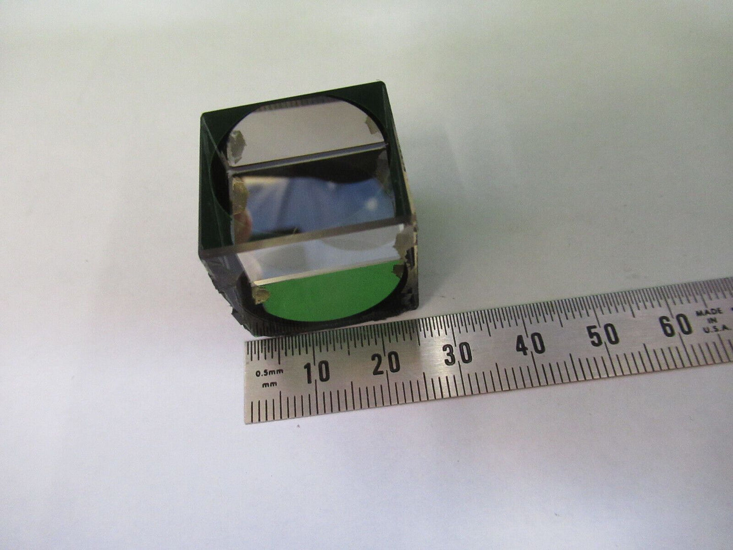 ZEISS PRIMO HEAD BEAM SPLITTER CUBE GLASS MICROSCOPE PART AS PICTURED #R7-B-67