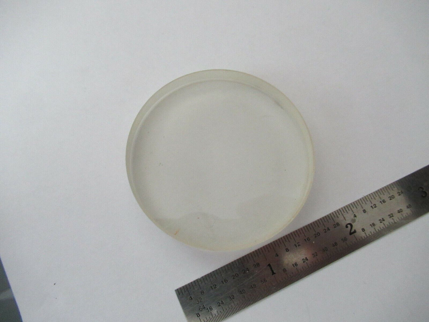 OPTICAL FROSTED GLASS ROUND POLISH DULL DIFFUSER OPTICS AS PICTURED &F5-A-129