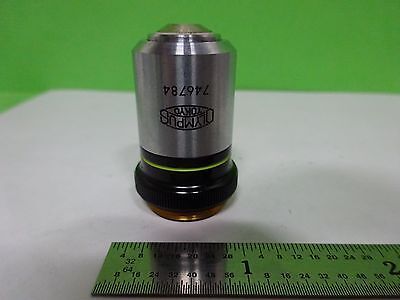 MICROSCOPE PART OBJECTIVE OLYMPUS JAPAN 40X OPTICS AS IS BIN#V7-16