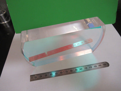 OPTICAL FLAT GLASS THICK FUSED SILICA COATED LASER OPTICS AS PICTURED #H9-A-34