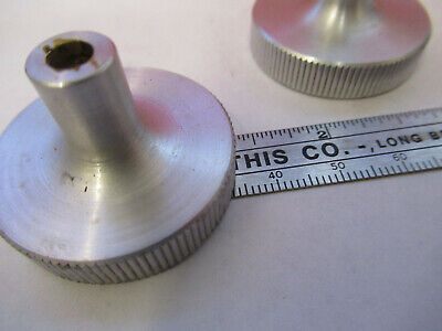 BAUSCH LOMB SET of ALUMINUM KNOBS MICROSCOPE PART AS PICTURED &B9-FT-08