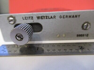 LEITZ SLIDE CURVATURE 865810 MEASURING TOOLMAKER MICROSCOPE PART AS PIC &A9-A-90