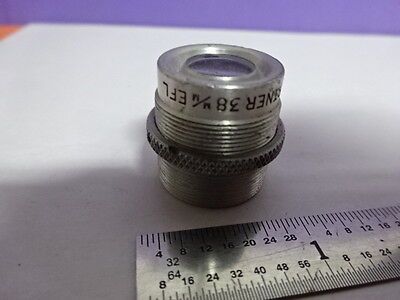 GAERTNER 38 mm OPTICS MICROSCOPE OBJECTIVE OPTICAL &AC-45