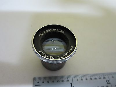 OPTICAL ANTIQUE LENS DE MORNAY BUDD VINTAGE OPTICS AS IS BIN#U4-B-03