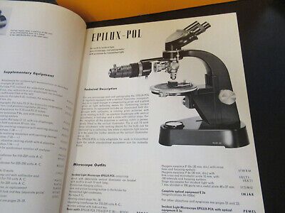 ORIGINAL BOOKLET LEITZ WETZLAR GERMANY POLARIZING MICROSCOPE PART AS PICTURED W3