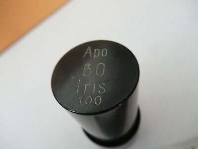 CARL ZEISS EMPTY OBJECTIVE CAN "APO 60"  MICROSCOPE PART AS PICTURED #F2-A-46