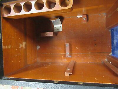 ANTIQUE BAUSCH LOMB EMPTY WOOD CABINET for MICROSCOPE AS PICTURED &TD-5a