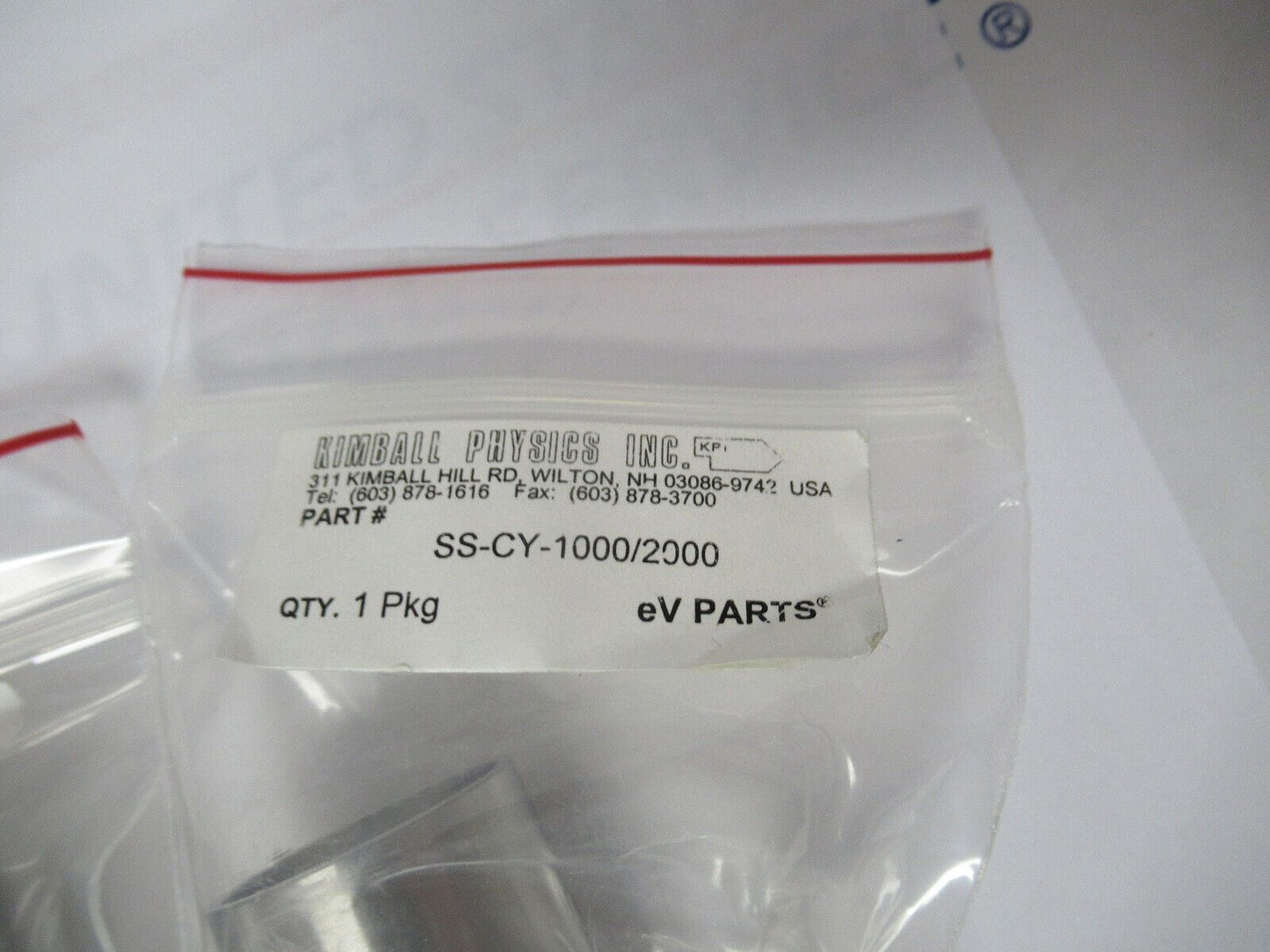 KIMBALL PHYSICS eV LOT PARTS HIGH VACUUM RATED AS PICTURED  #W1-A-40