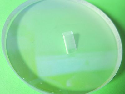 RARE OPTICAL FILTER LENS + SLOT IN MIDDLE LASER OPTICS AS PICTURED BIN#36-18