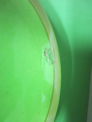 OPTICAL LARGE PLANO CONCAVE LENS PHOSPHATE GLASS [chipped] OPTICS BIN#58-04