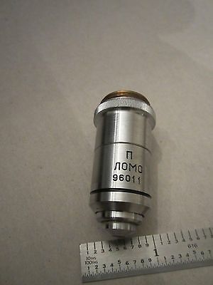 MICROSCOPE PART OPTICS OBJECTIVE 100X LOMO RUSSIA AS IS  BIN#RED