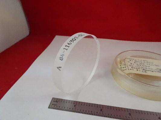 FUSED SILICA BEAM SPLITTER OPTICAL FLAT 2.5" DIAMETER OPTICS AS IS #E5-A-03