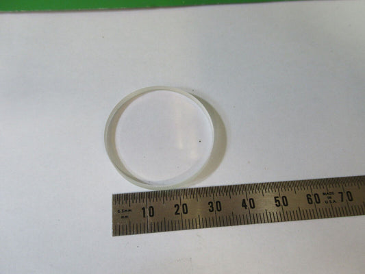 OPTICAL FLAT FUSED SILICA GLASS LENS OPTICS AS PICTURED &22-A-66