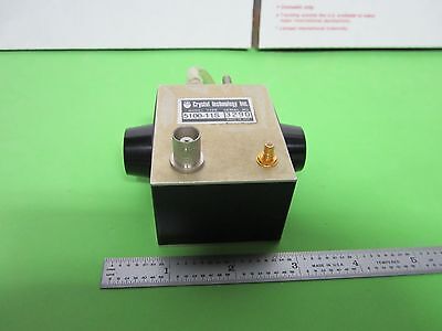 OPTISCHER KRISTALL AKUSTOOPTIKER MODULATOR AOM LASER OPTICS BN#J5-B-99 WASSERGEKÜHLT