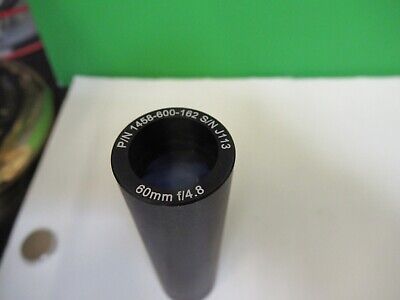 CAMERA LENS 60mm P/N 1458-600-162 INSPECT MICROSCOPE PART AS PICTURED &15-A-97