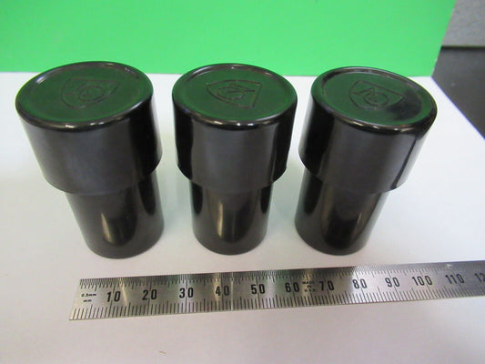 ANTIQUE SPENCER AO LOT 3 EA PLASTIC OBJECTIVE CANS MICROSCOPE AS PIC &Z5-A-12