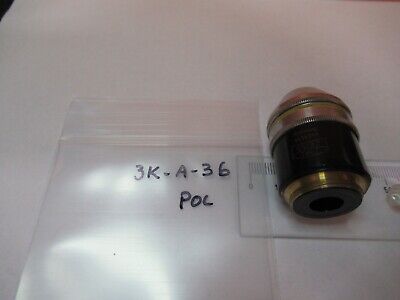 CARL ZEISS GERMANY OBJECTIVE POL 10X /160 MICROSCOPE PART AS PICTURED &3K-A-36