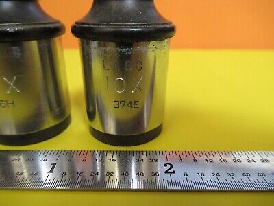 VINTAGE AO SPENCER OCULAR EYEPIECE PAIR 10X MICROSCOPE PART AS PICTURED FT-6-171